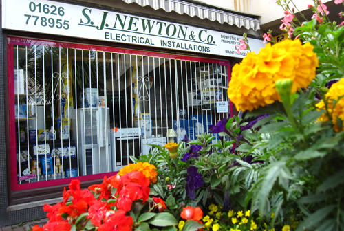 The S.J. Newton & Co. shop front in Pellew Arcade